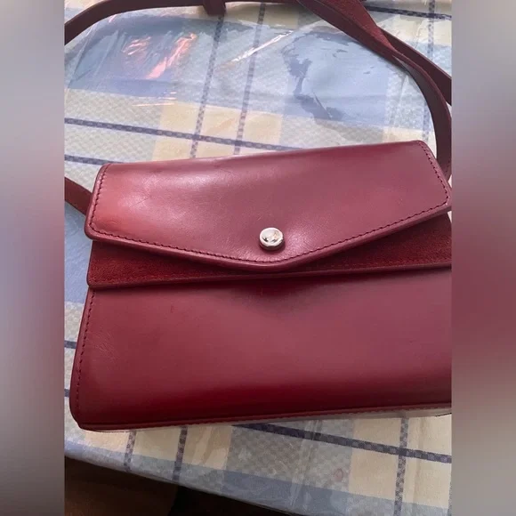 Elizabeth And James Eloise Field Bag Plum Tassle Leather Suede - Picture 2 of 16